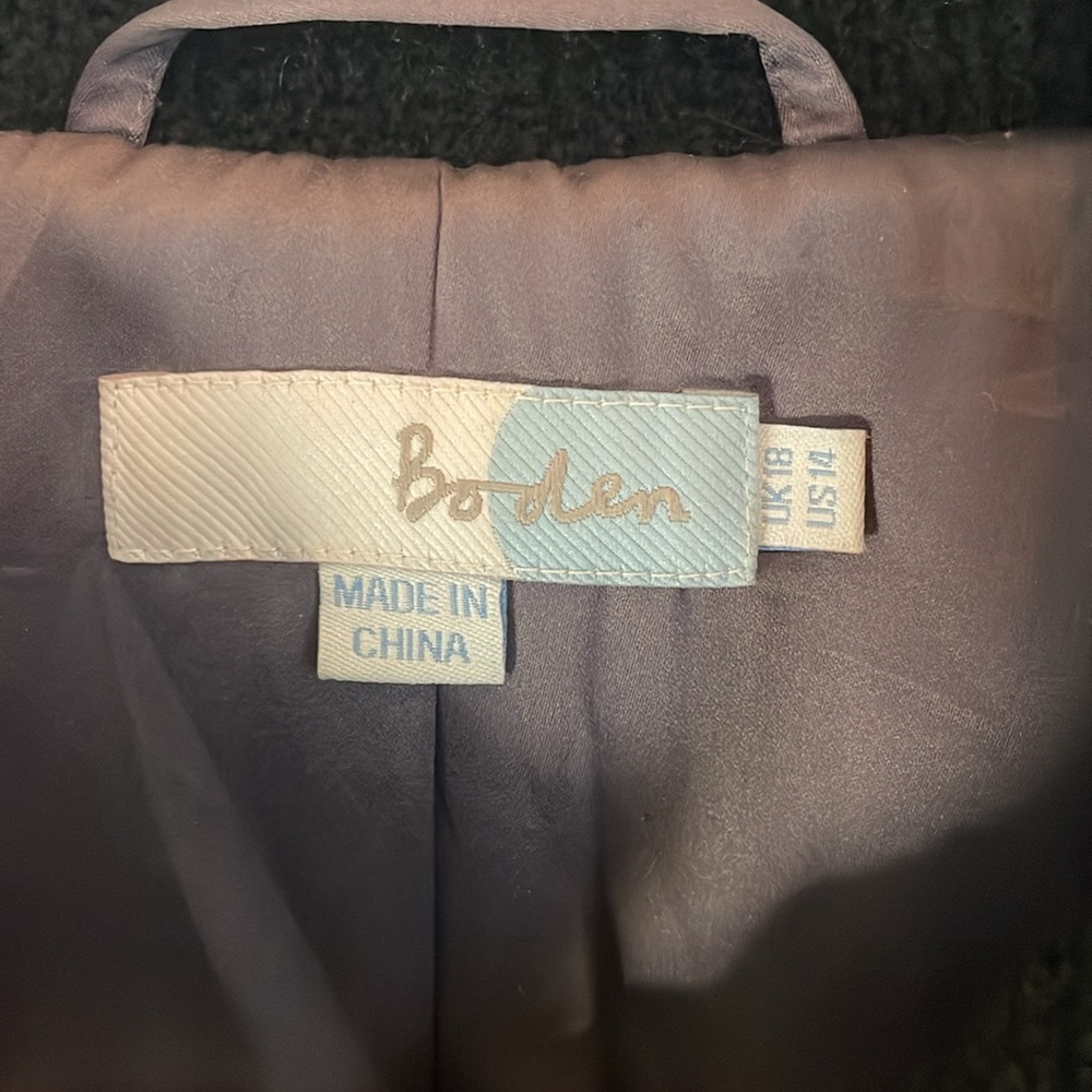 Boden Black Pea Coat - Picture 2 of 9